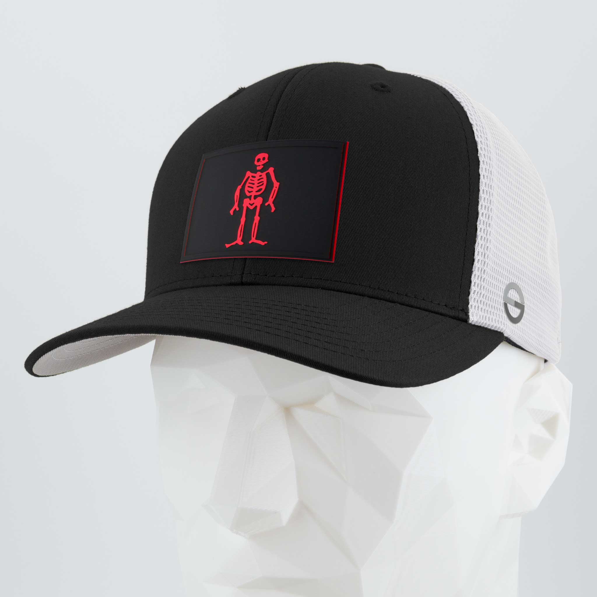 Edward Low Pirate Flag (Double Layer Silicone) - Mesh Trucker Cap