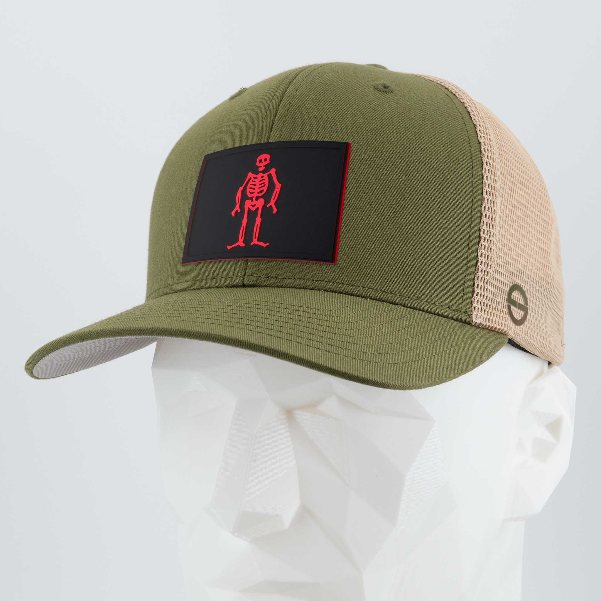 Edward Low Pirate Flag (Double Layer Silicone) - Mesh Trucker Cap