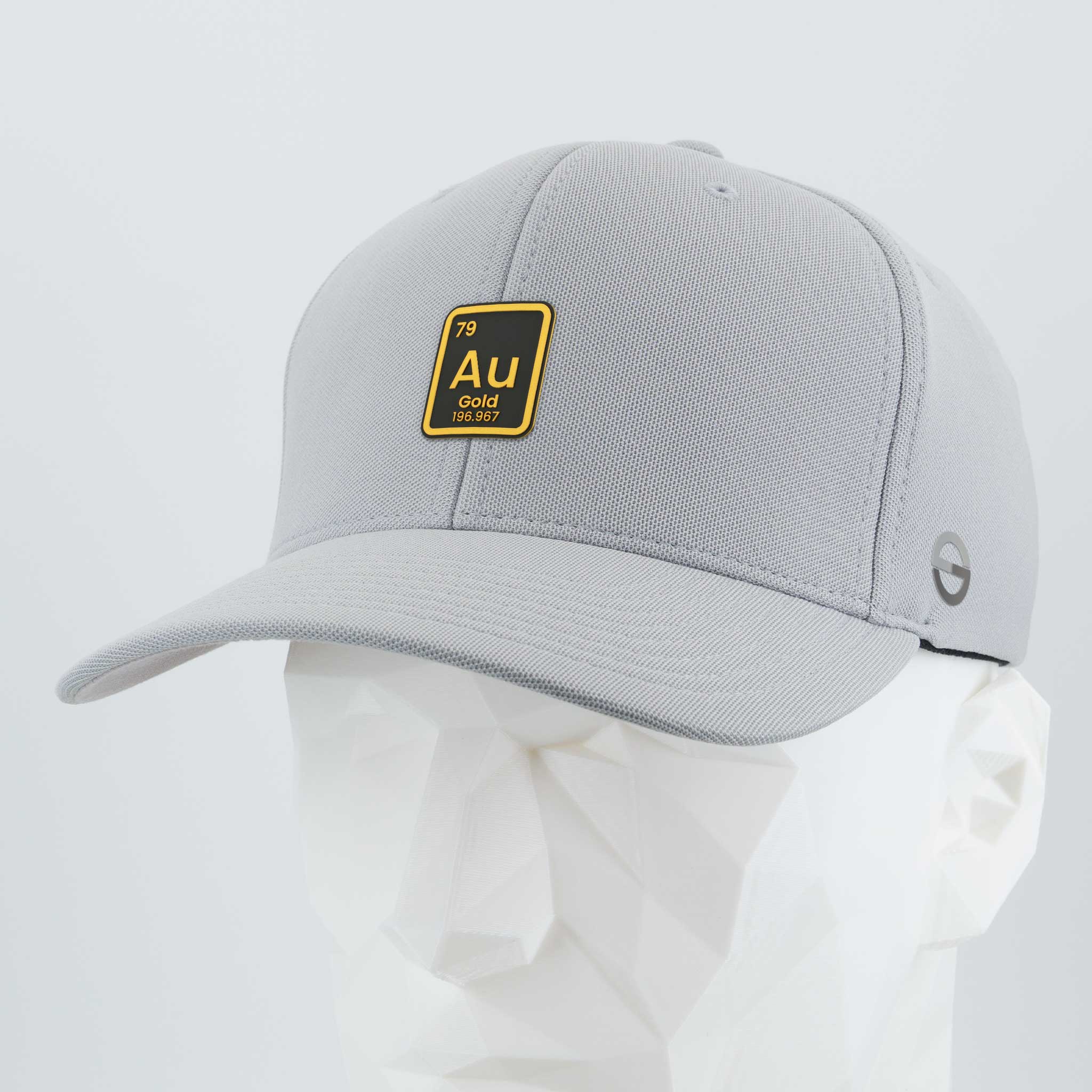 Gold Element (Silicone) - Flexfit® Cool & Dry Cap Color: Silver - Eternal Glyph LLC