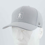 Hiker Trail Sign (Silicone) - Flexfit® Cool & Dry Cap Color: Silver - Eternal Glyph LLC