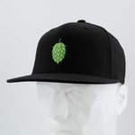 Hop Cone (Silicone) - Flexfit® Premium Fitted Cap Color: Black - Eternal Glyph LLC