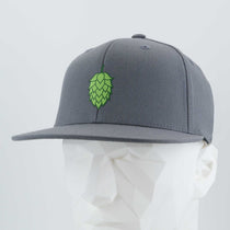 Hop Cone (Silicone) - Flexfit® Premium Fitted Cap Color: Dark Gray - Eternal Glyph LLC