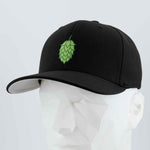 Hop Cone (Silicone) - Flexfit® Premium Wool Blend Cap Color: Black - Eternal Glyph LLC