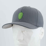 Hop Cone (Silicone) - Flexfit® Premium Wool Blend Cap Color: Dark Gray - Eternal Glyph LLC