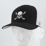 Pirate Skull & Crossbones, Jolly Roger (Double Layer Silicone) - Mesh Trucker Cap
