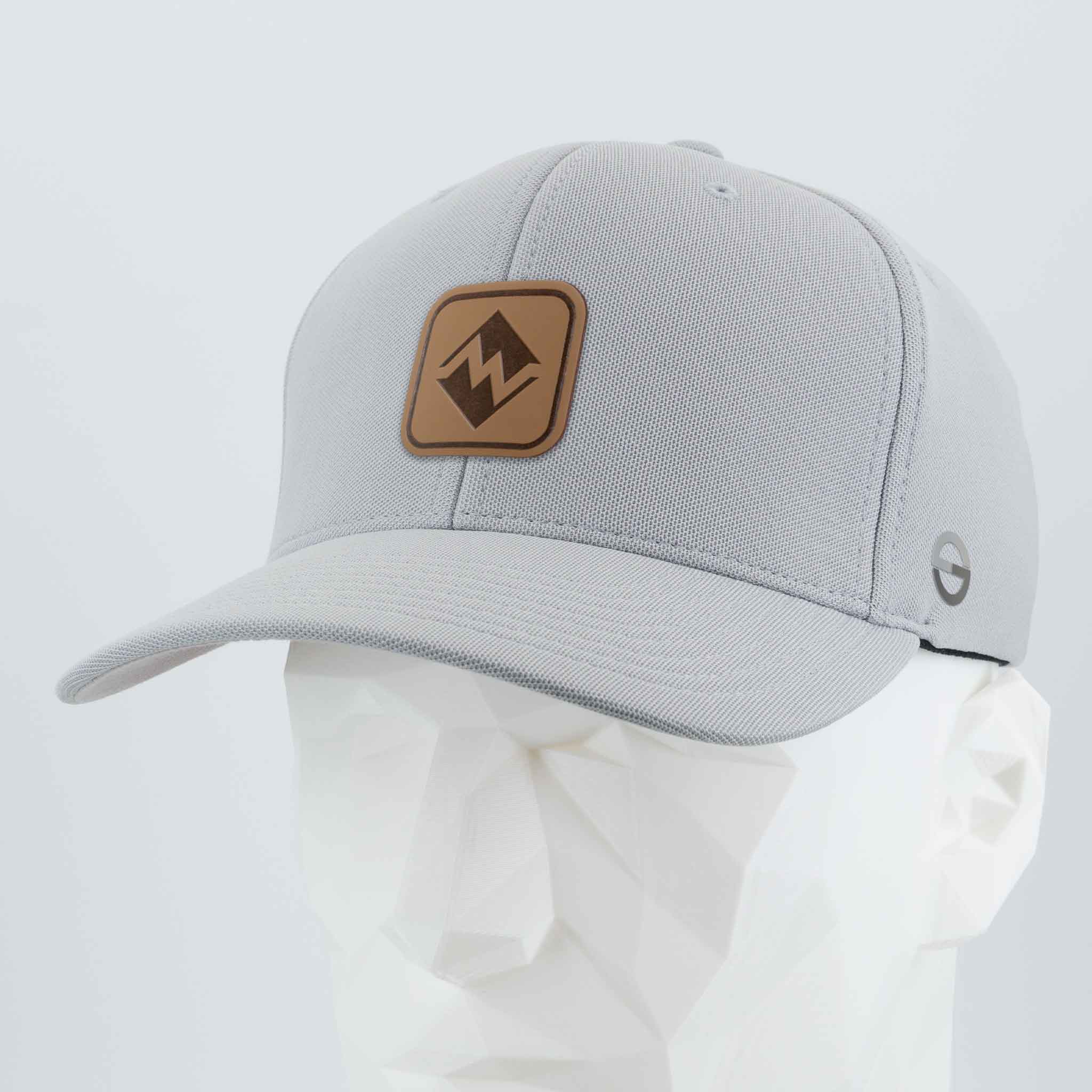 Most Difficult Trail Sign (Leather) - Flexfit® Cool & Dry Cap Color: Silver - Eternal Glyph LLC
