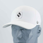 Most Difficult Trail Sign (Silicone) - Flexfit® Cool & Dry Cap Color: White - Eternal Glyph LLC