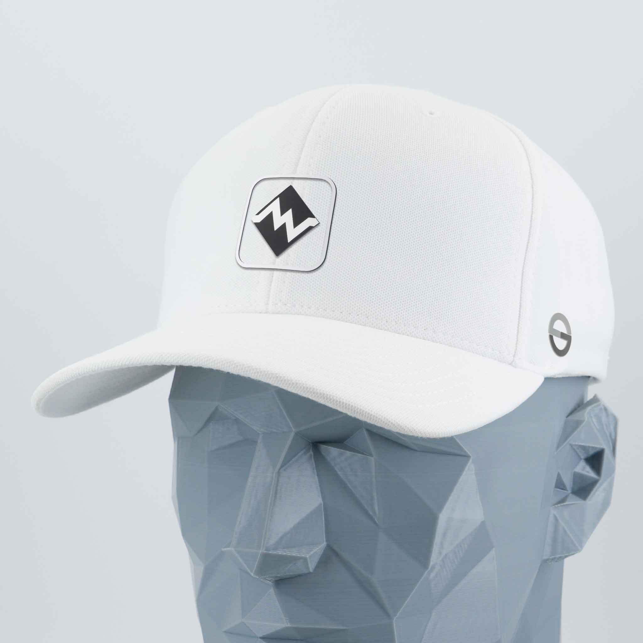 Most Difficult Trail Sign (Silicone) - Flexfit® Cool & Dry Cap Color: White - Eternal Glyph LLC
