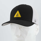 Rattlesnake Warning Sign (Silicone) - Flexfit® Mesh Trucker Cap