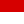 A horizontal bicolor flag with two equal bands: red on the top half and white on the bottom half.