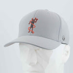 Moab Shaman Petroglyph (Silicone) - Flexfit® Cool & Dry Cap Color: Silver - Eternal Glyph LLC