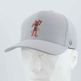 Moab Shaman Petroglyph (Silicone) - Flexfit® Cool & Dry Cap Color: Silver - Eternal Glyph LLC