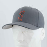 Moab Shaman Petroglyph (Silicone) - Flexfit® Premium Wool Blend Cap Color: Dark Gray - Eternal Glyph LLC
