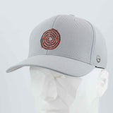 Moab Spiral Petroglyph (Silicone) - Flexfit® Cool & Dry Cap Color: Silver - Eternal Glyph LLC