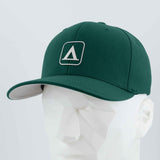 Tent Camping Trail Sign (Silicone) - Flexfit® Premium Wool Blend Cap Color: Spruce - Eternal Glyph LLC