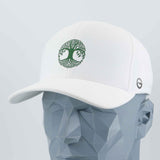 Tree of Life (Silicone) - Flexfit® Cool & Dry Cap Color: White - Eternal Glyph LLC
