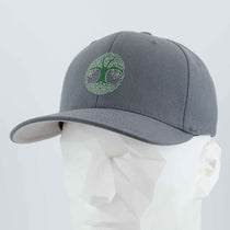 Tree of Life (Silicone) - Flexfit® Premium Wool Blend Cap Color: Dark Gray - Eternal Glyph LLC