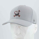 Moab Trickster Petroglyph (Silicone) - Flexfit® Cool & Dry Cap Color: Silver - Eternal Glyph LLC