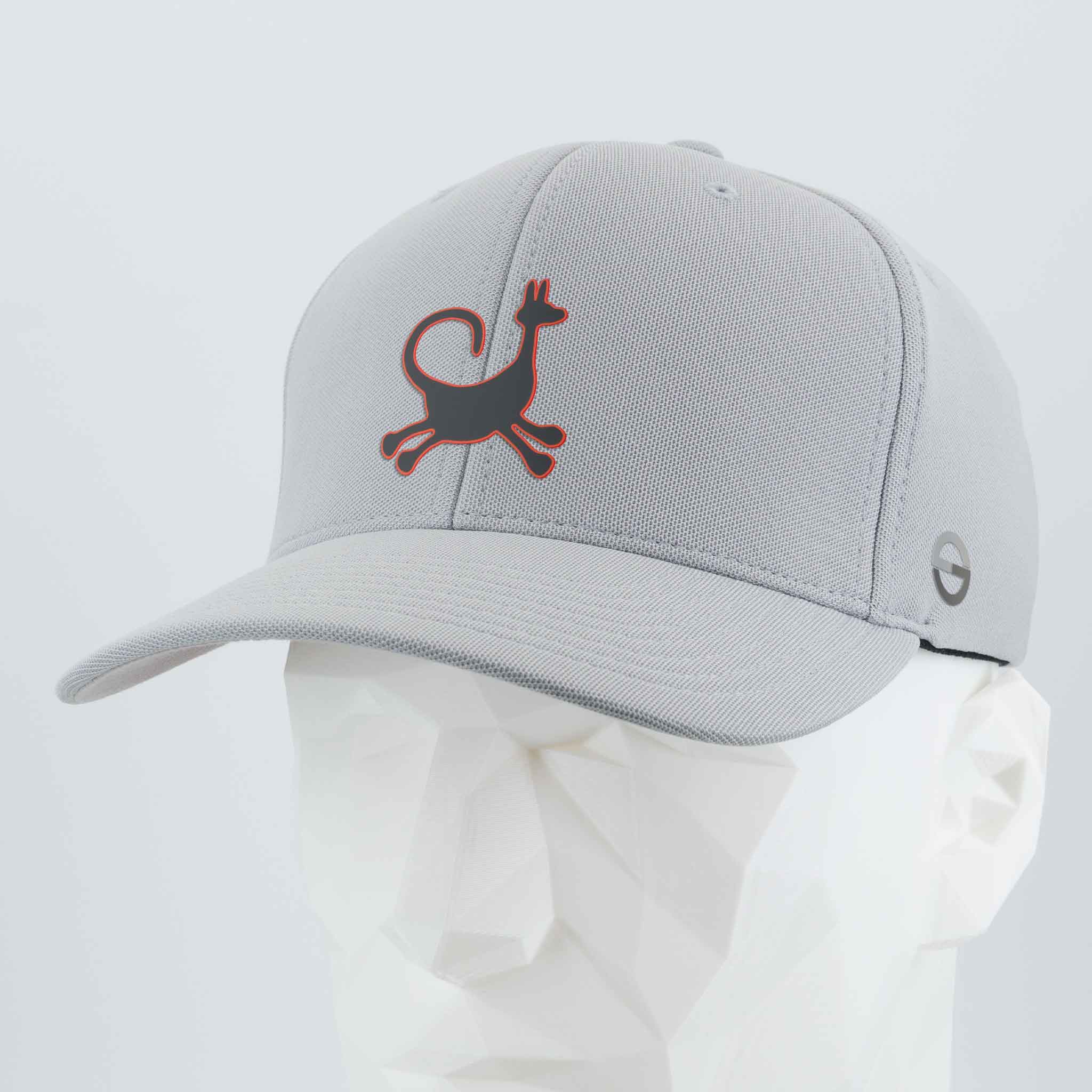 Moab Trickster Petroglyph (Silicone) - Flexfit® Cool & Dry Cap Color: Silver - Eternal Glyph LLC