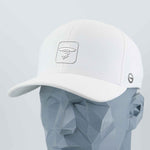 UFO Area Trail Sign (Silicone) - Flexfit® Cool & Dry Cap Color: White - Eternal Glyph LLC