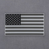 American Flag, Monotone (Double Layer Silicone) - Mesh Trucker Cap