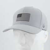 American Flag, Monotone (Double Layer Silicone) - Flexfit® Cool & Dry Cap