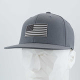 American Flag, Monotone (Double Layer Silicone) - Flexfit® Premium Fitted Cap