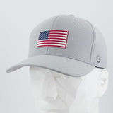 American Flag, Red White and Blue (Double Layer Silicone) - Flexfit® Cool & Dry Cap
