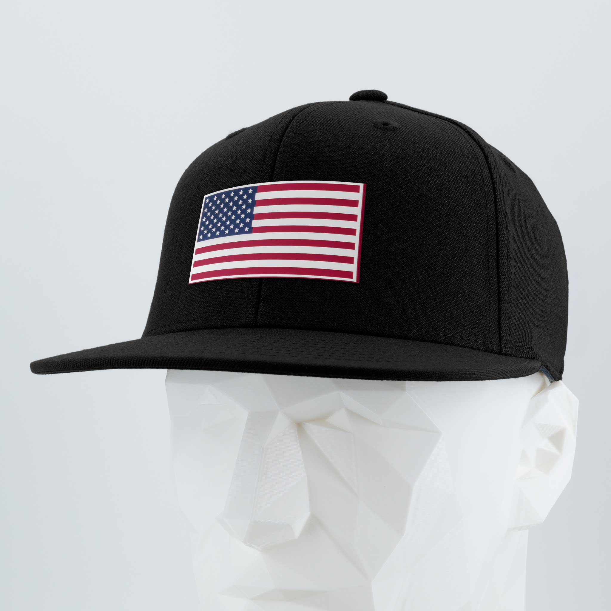 American Flag, Red White and Blue (Double Layer Silicone) - Flexfit® Premium Fitted Cap