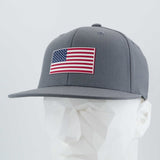 American Flag, Red White and Blue (Double Layer Silicone) - Flexfit® Premium Fitted Cap
