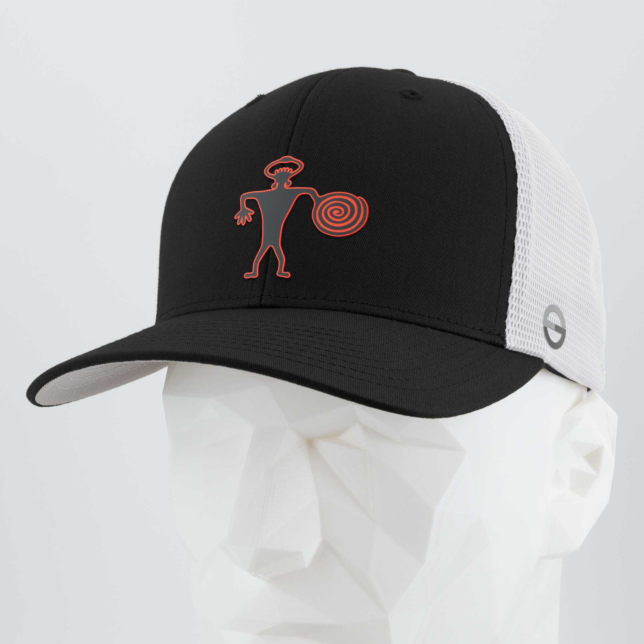 Spiral Warrior Petroglyph (Silicone) - Flexfit® Mesh Trucker Cap